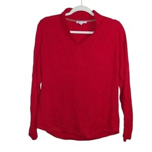 Isaac Mizrahi Ladies Long Sleeve V-neck Sweater- S